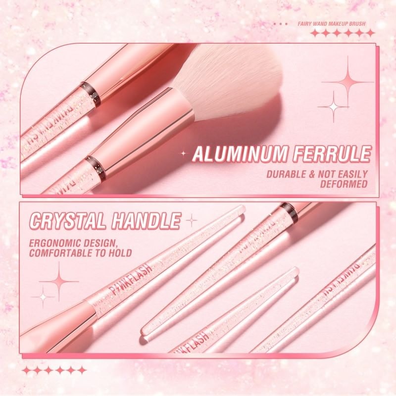 PINKFLASH - Dual-Ended Eyebrow Brush (#01 Eyebrow Brush - 1pc)