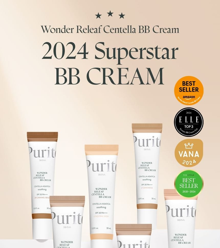 Purito SEOUL - Wonder Releaf Centella BB Cream - 6 Colors