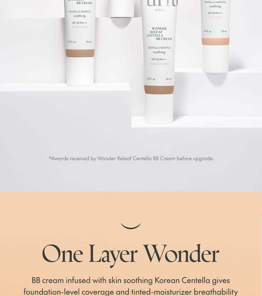 Purito SEOUL - Wonder Releaf Centella BB Cream - 6 Colors