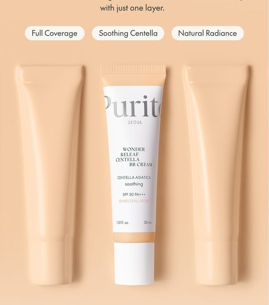 Purito SEOUL - Wonder Releaf Centella BB Cream - 6 Colors