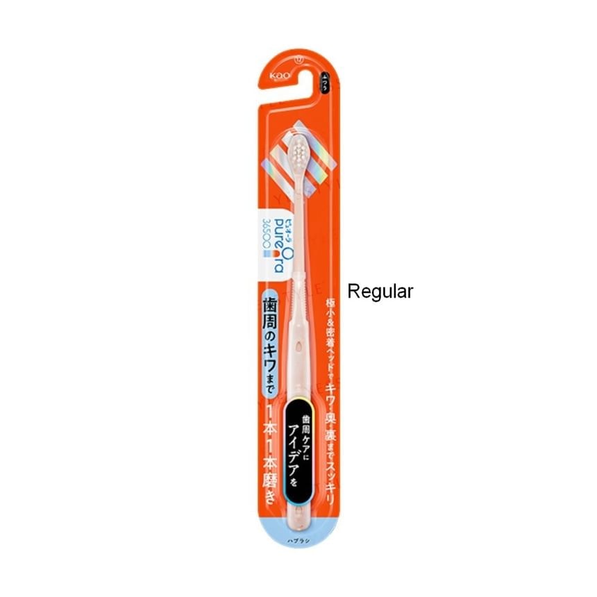 Kao - PureOra 36500 Toothbrush Single Polish (Regular - 1pc (Random Color)