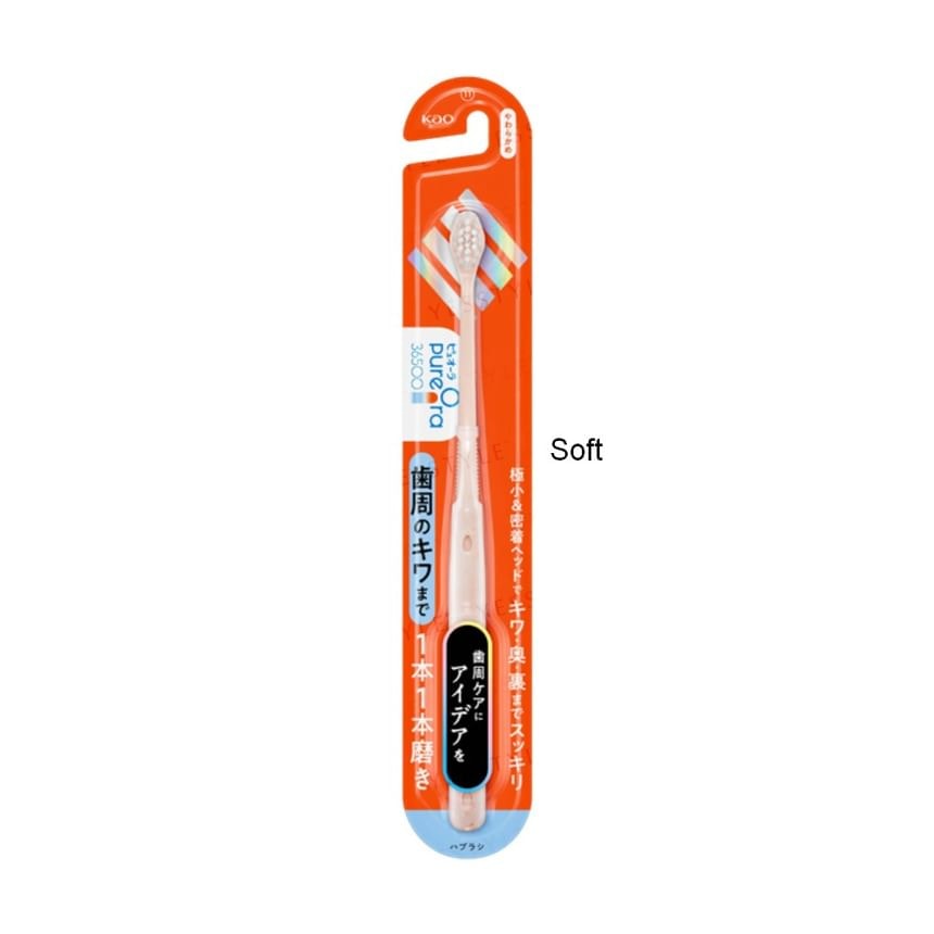 Kao - PureOra 36500 Toothbrush Single Polish (Regular - 1pc (Random Color)