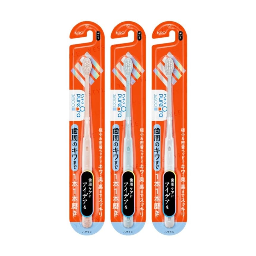 Kao - PureOra 36500 Toothbrush Single Polish (Regular - 1pc (Random Color)