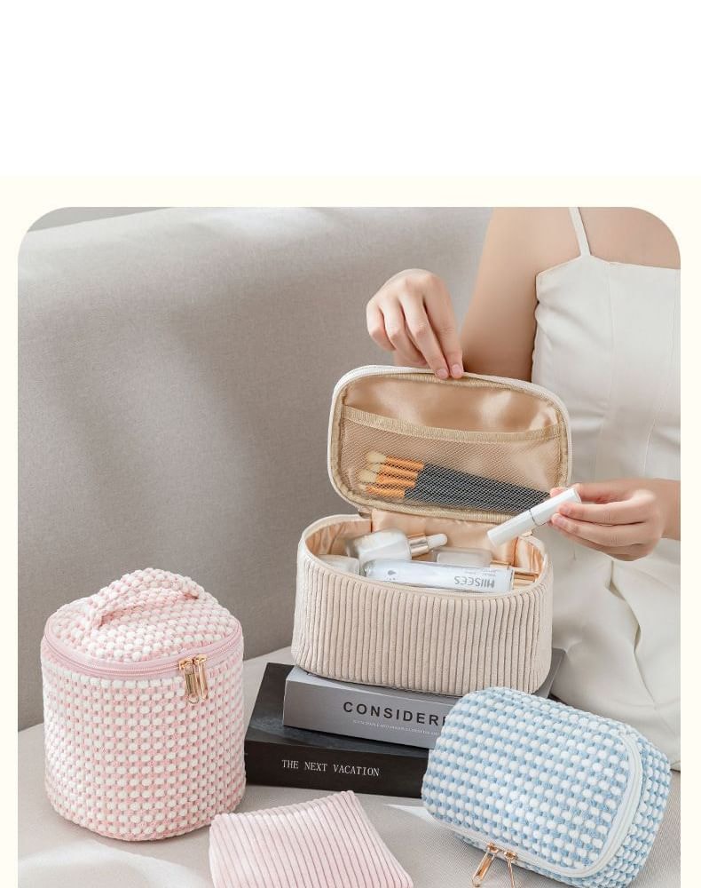 Epoch - Corduroy Makeup Bag (Various Designs) / Set