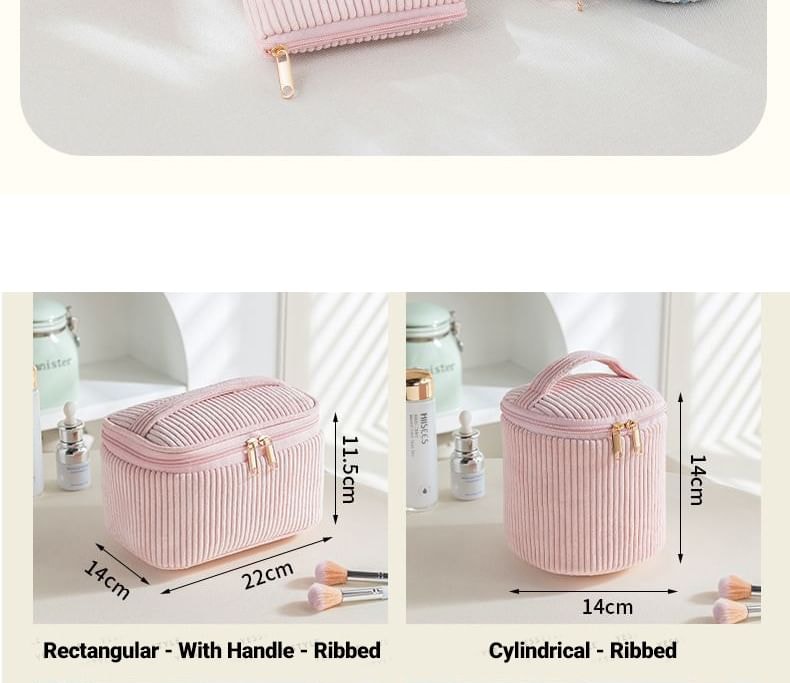 Epoch - Corduroy Makeup Bag (Various Designs) / Set