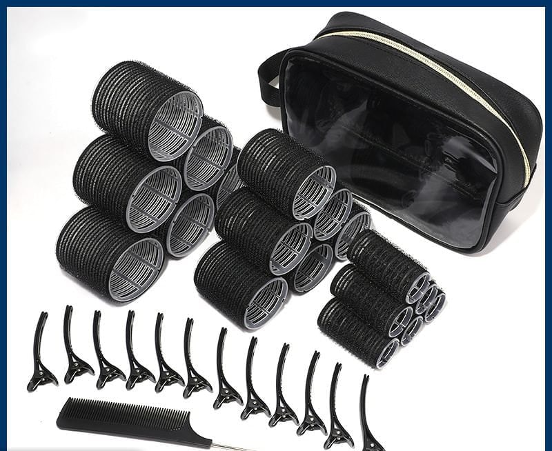 magrinta - Set: Hair Roller + Styling Hair Clip + Hair Comb + Bag