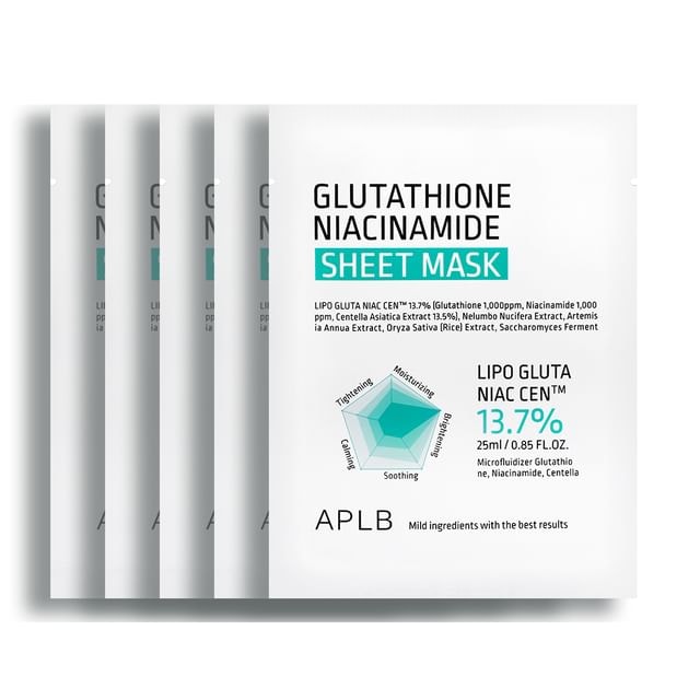 APLB - Glutathione Niacinamide Sheet Mask Bundle Set