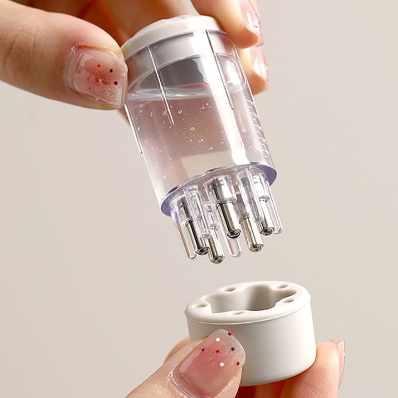 Home Flora - Essential Oil Applicator Head Scalp Massager (White & Transparent - One Size)