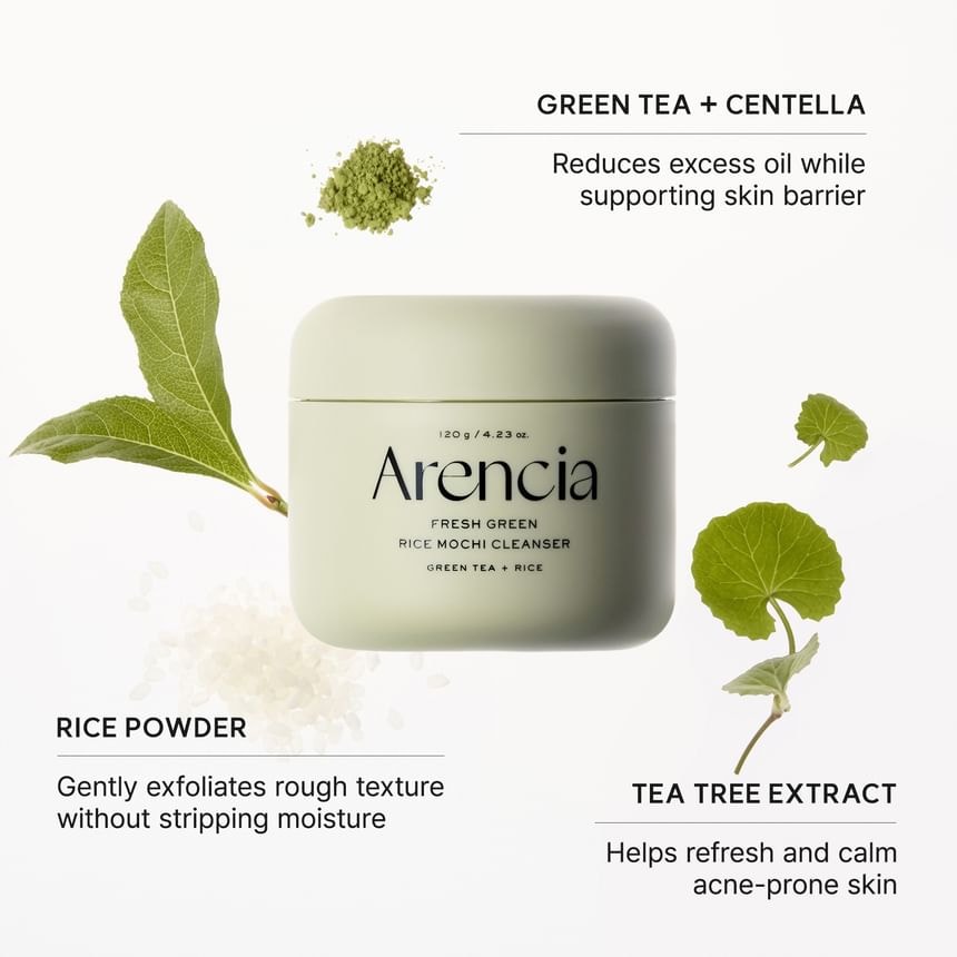 Arencia - Fresh Green Rice Mochi Cleanser