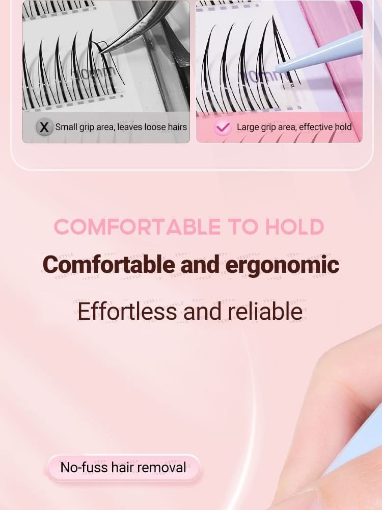Jesireca - Stainless Steel False Eyelashes Tweezers