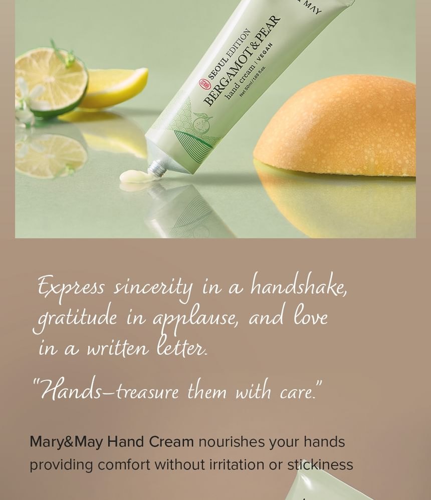 Mary&May - Bergamot & Pear Hand Cream (50ml)
