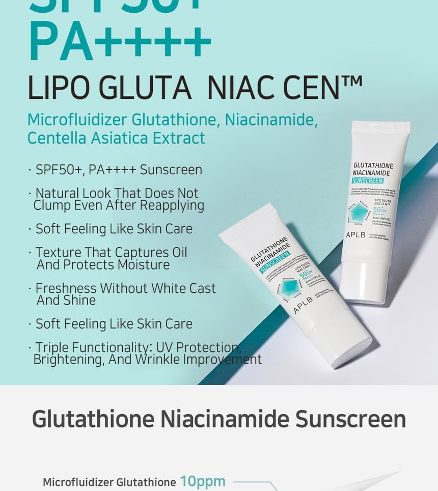APLB - Glutathione Niacinamide Sun Care 1 Type Sachet