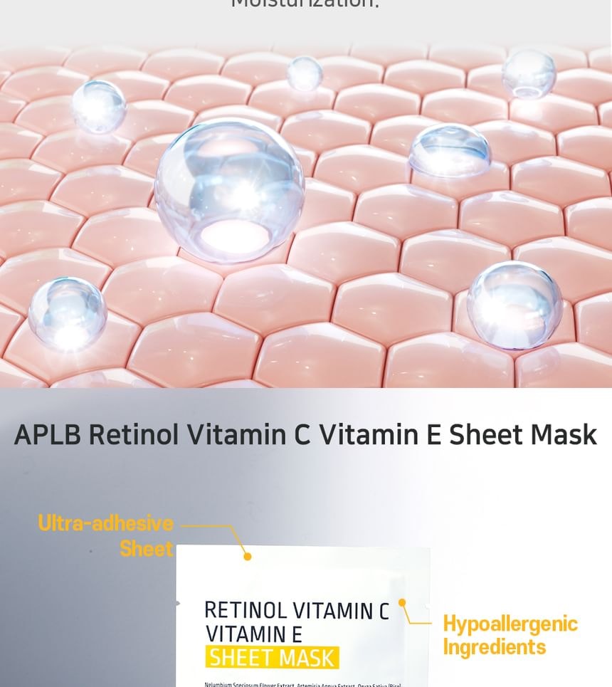 APLB - Retinol Vitamin C Vitamin E Sheet Mask