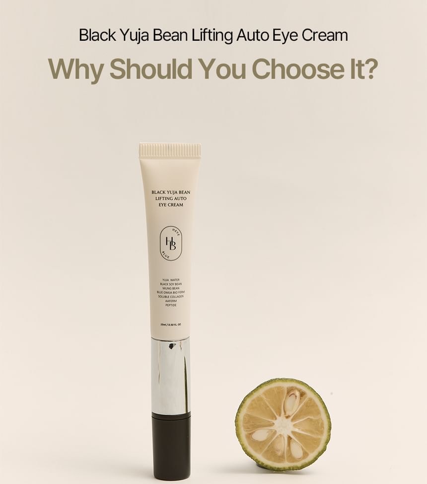 HEVEBLUE - Black Yuja Bean Lifting Auto Eye Cream