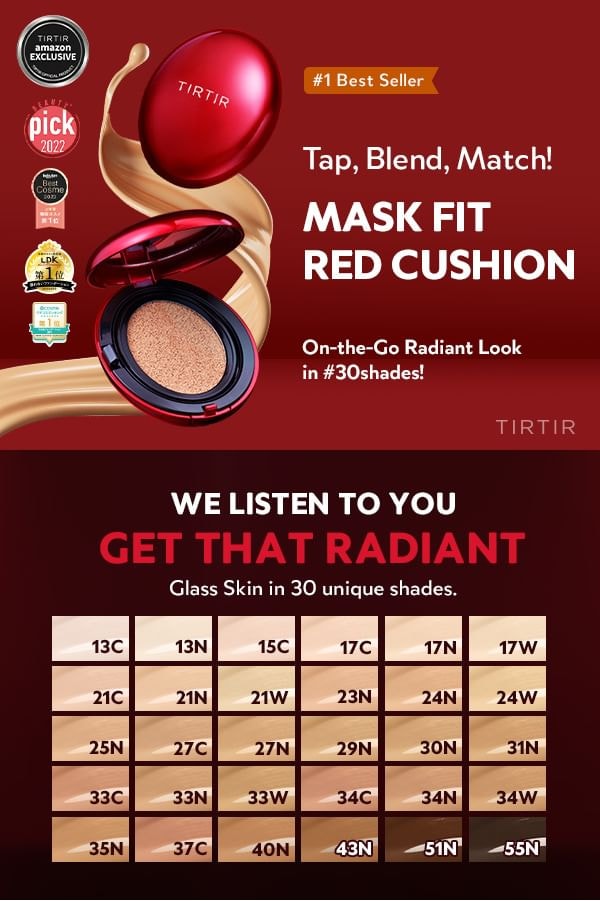 TIRTIR - Mask Fit Red Cushion 3 Shade Trial Kit - 14 Colors