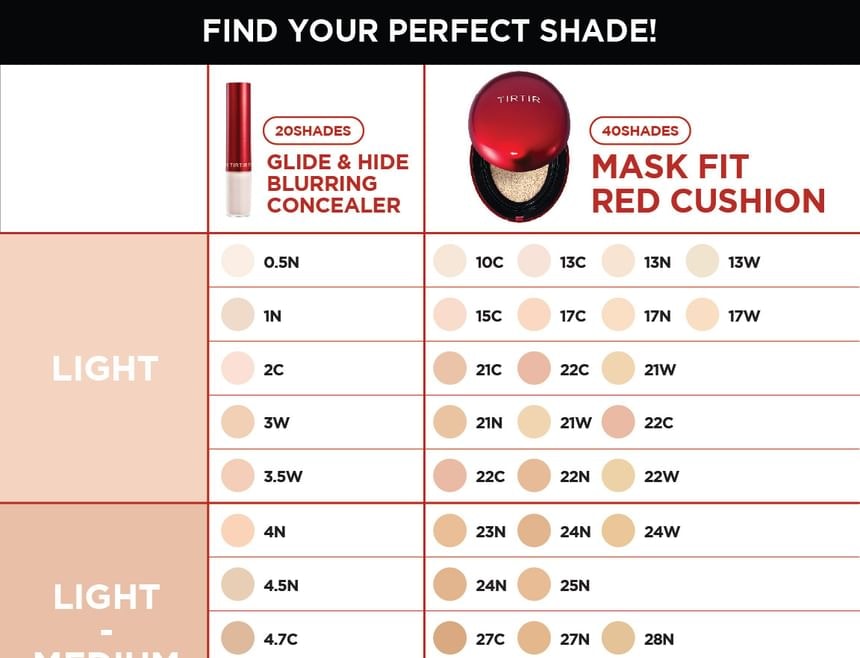 TIRTIR - Glide & Hide Blurring Concealer - 20 Colors