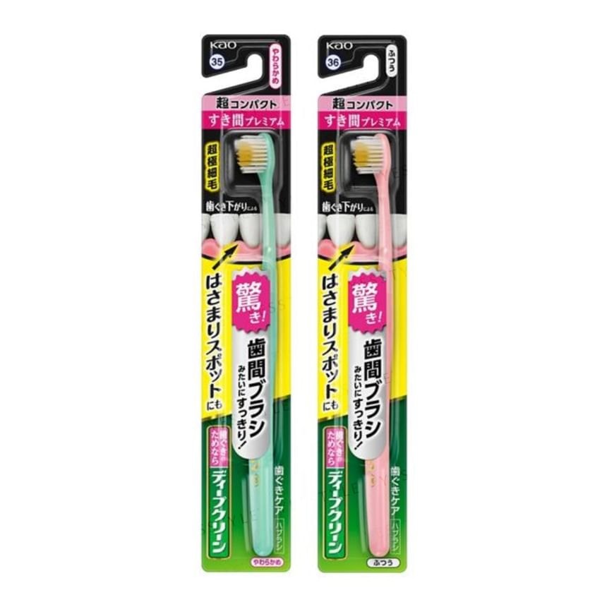Kao - Deep Clean Premium Care Ultra Compact Toothbrush (1 pc - Random Color - Soft)