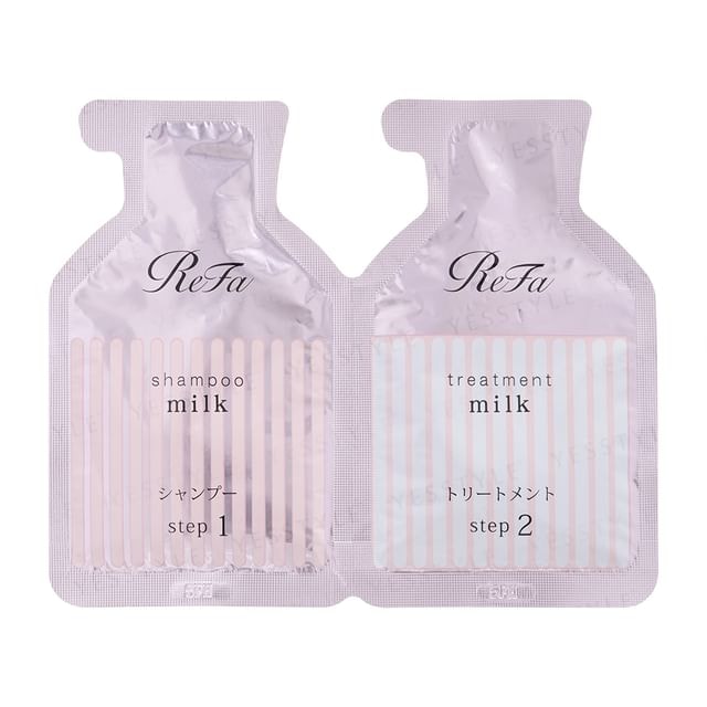 MTG - ReFa Milk Protein Pink Anti Frizz Shampoo & Hair Treatment Trial Set