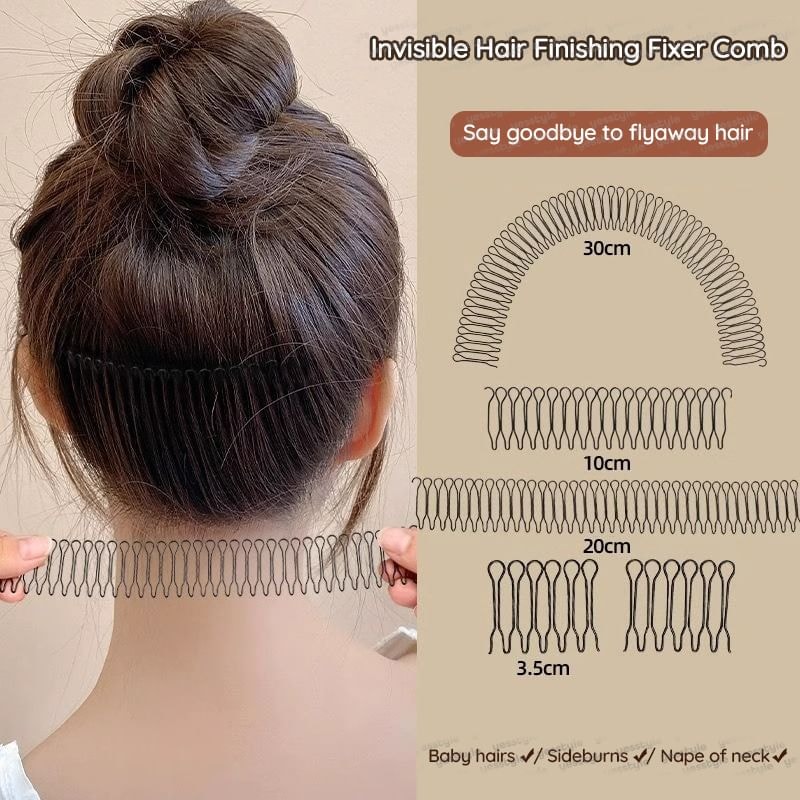 Honeyfluff - Invisible Hair Finishing Fixer Comb (Various Designs) / Set