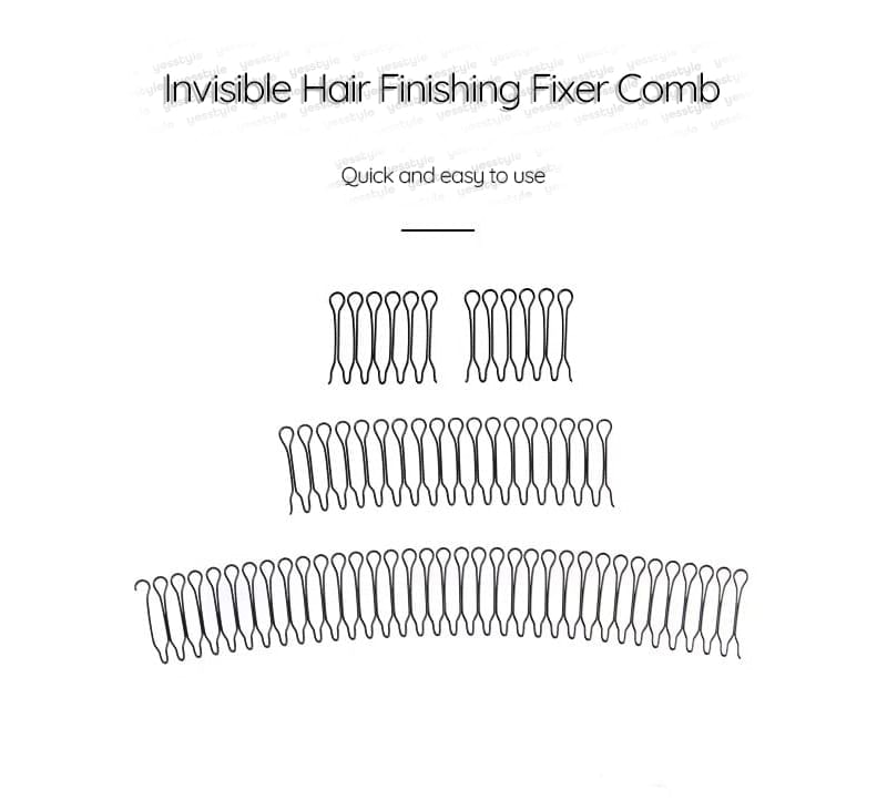 Honeyfluff - Invisible Hair Finishing Fixer Comb (Various Designs) / Set