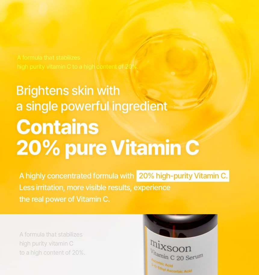 mixsoon - Vitamin C 20 Serum