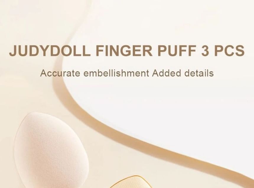Judydoll - 3 Pcs Finger Concealer Puff