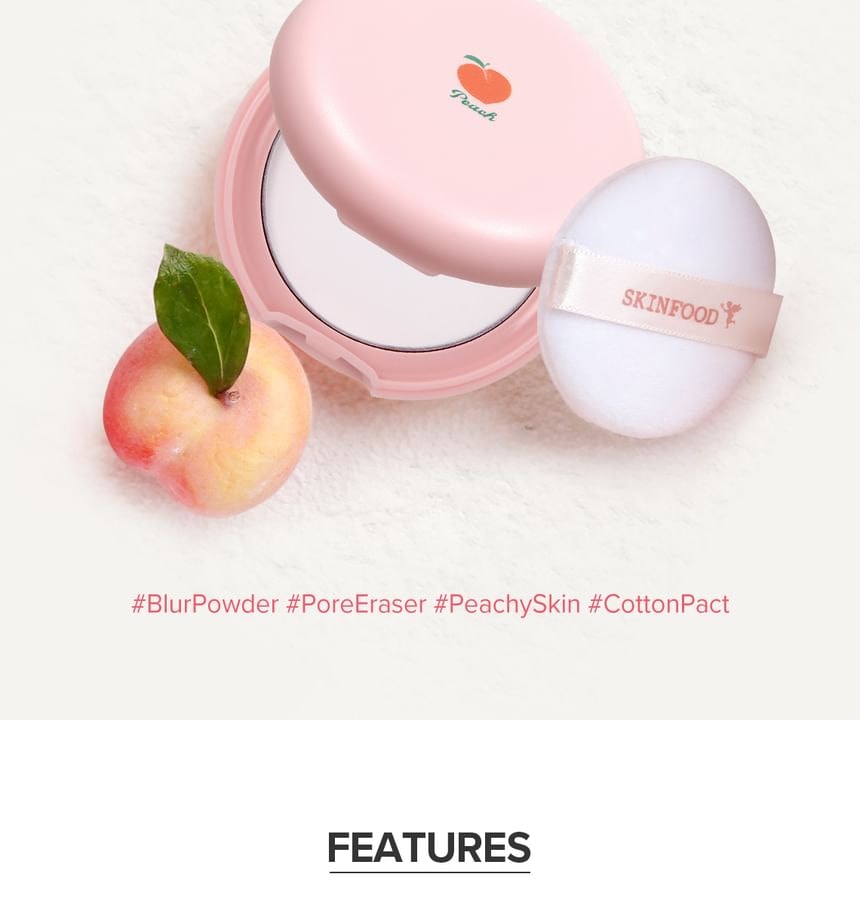 SKINFOOD - Peach Cotton Pore Blur Pact