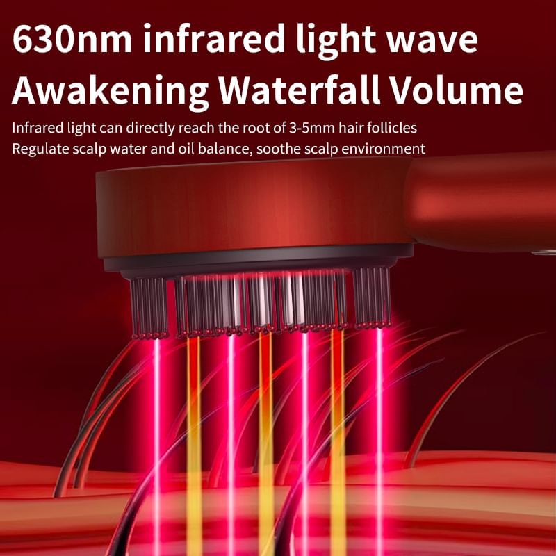 Beautyronics - USB Rechargeable Light Therapy Hair Brush
