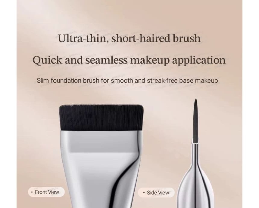 Fondes - Stainless Steel Mixing Palette Ring / Flat Foundation Brush / Mixing Spatula / Set (Various Designs)