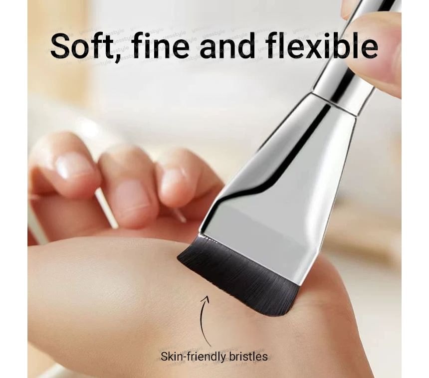 Fondes - Stainless Steel Mixing Palette Ring / Flat Foundation Brush / Mixing Spatula / Set (Various Designs)