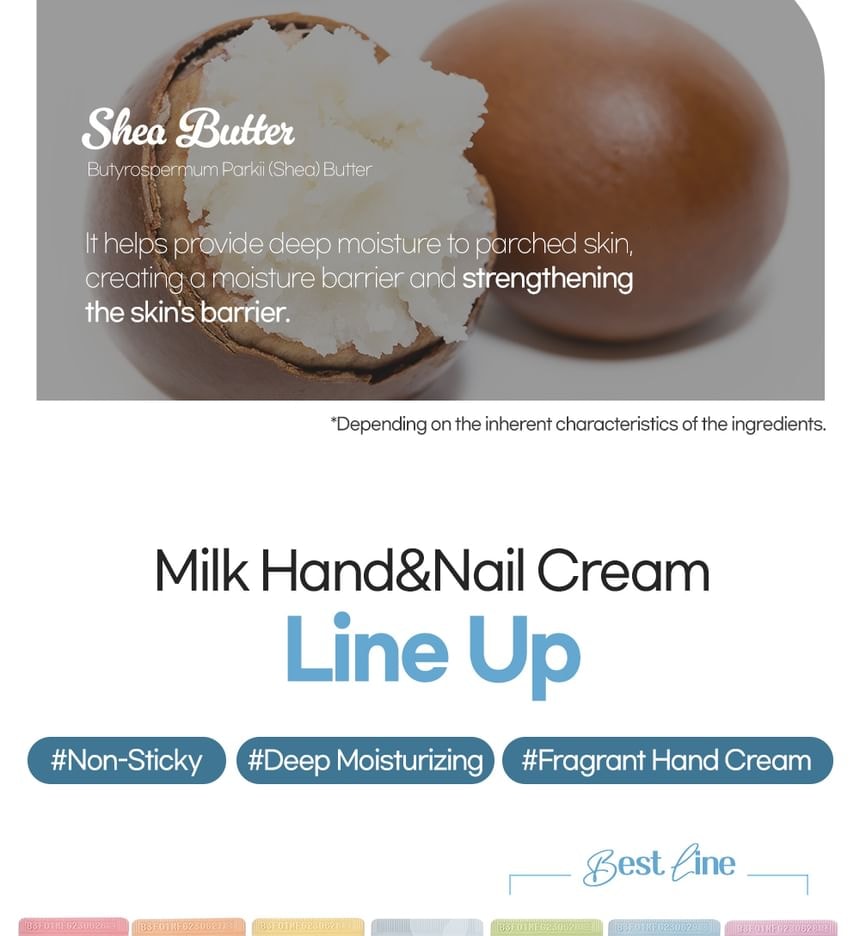 Kwailnara - Hand & Nail Cream - 7 Types (Hydrating Milk H.A)
