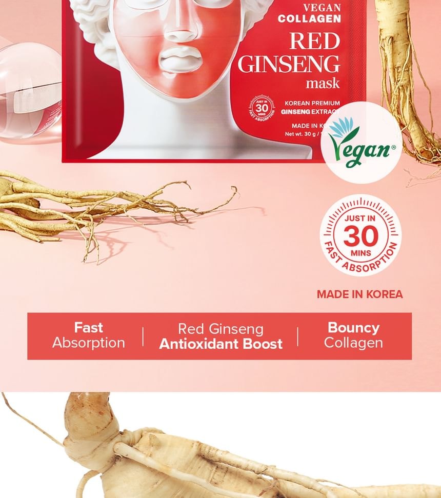 Mary&May - Vegan Collagen Red Ginseng Mask