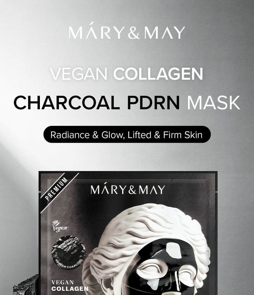 Mary&May - Vegan Collagen Charcoal PDRN Mask