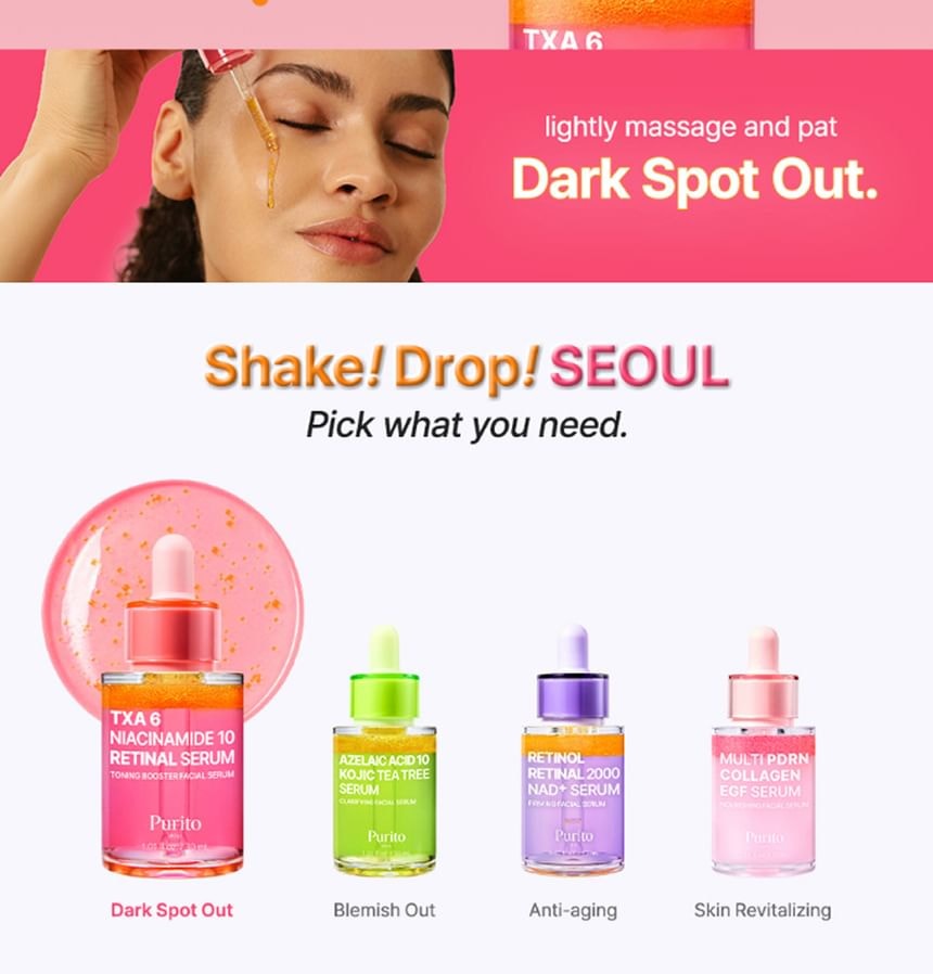 Purito SEOUL - TXA 6 Niacinamide 10 Retinal Serum