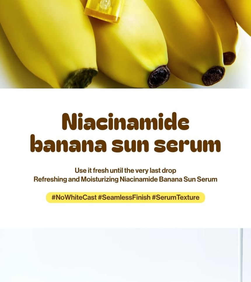 UNLEASHIA - Niacinamide Banana Sun Serum