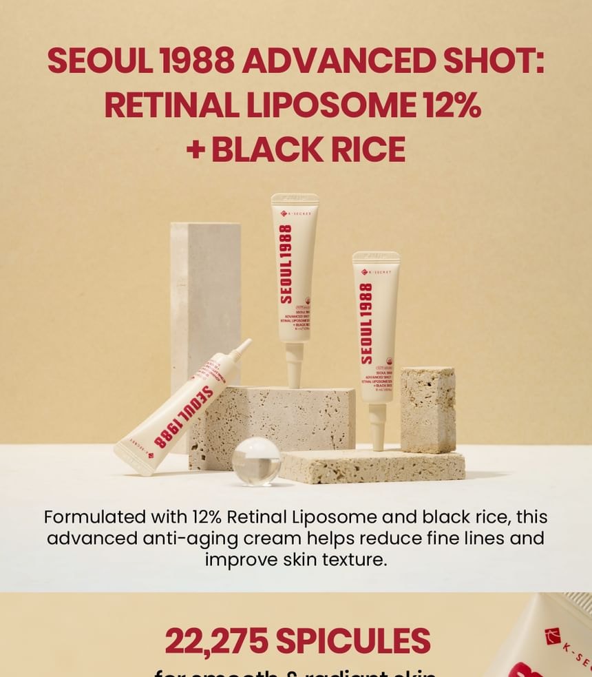 KSECRET - SEOUL 1988 Advanced Shot : Retinal Liposome 12% + Black Rice