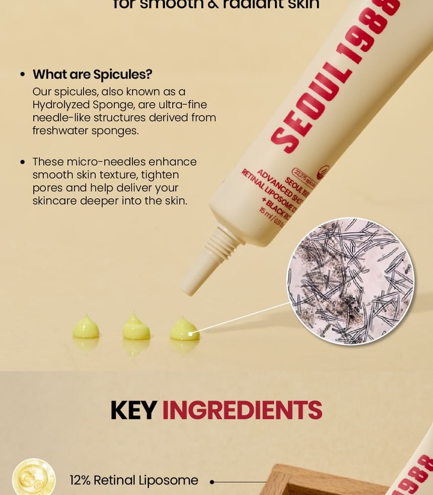 KSECRET - SEOUL 1988 Advanced Shot : Retinal Liposome 12% + Black Rice