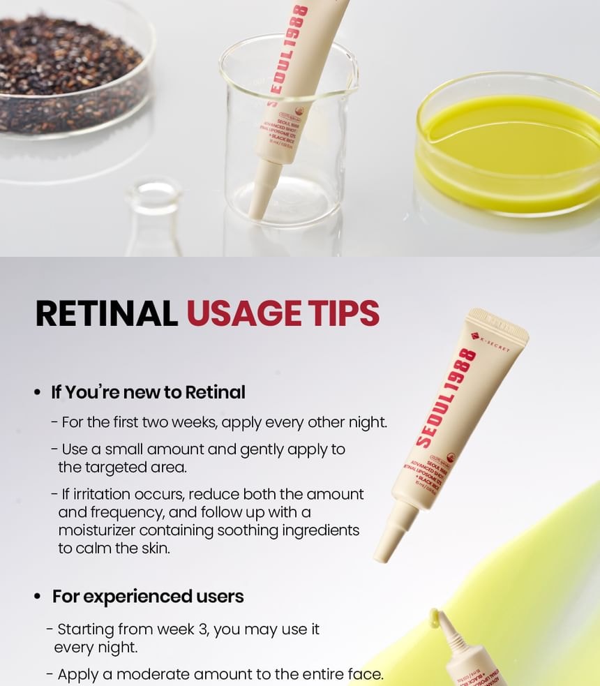 KSECRET - SEOUL 1988 Advanced Shot : Retinal Liposome 12% + Black Rice