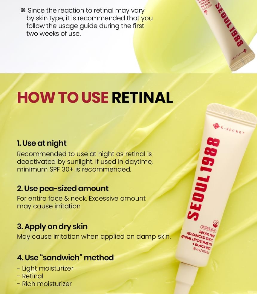 KSECRET - SEOUL 1988 Advanced Shot : Retinal Liposome 12% + Black Rice