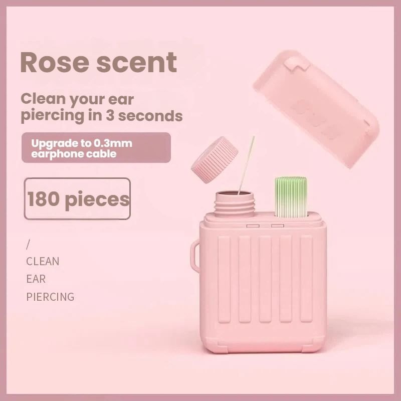 Porcini - Ear Hole Floss Piercing Cleaner - 180 Piece