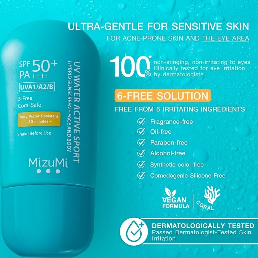 MizuMi - UV Water Active Sport Sunscreen SPF 50+ PA++++