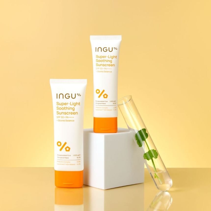 INGU - Super-Light Soothing Sunscreen SPF 50+ PA++++ + Biome Balance