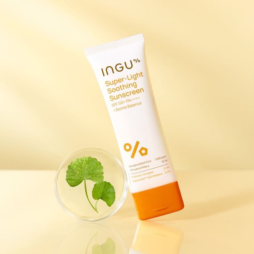 INGU - Super-Light Soothing Sunscreen SPF 50+ PA++++ + Biome Balance Jumbo (80g)