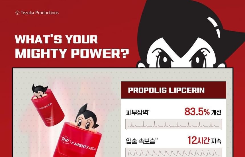 CNP Laboratory - Propolis Lipcerin & Hand Cream Set Mighty Atom Edition (2 pcs)