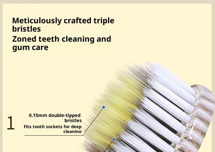 Miumi - Faux Crystal Handle Toothbrush