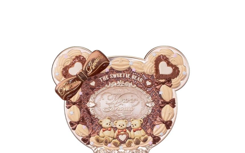 Flower Knows - The Sweetie Bear Hand Mirror - 3 Colors (Creamy Pink - 1pcs)