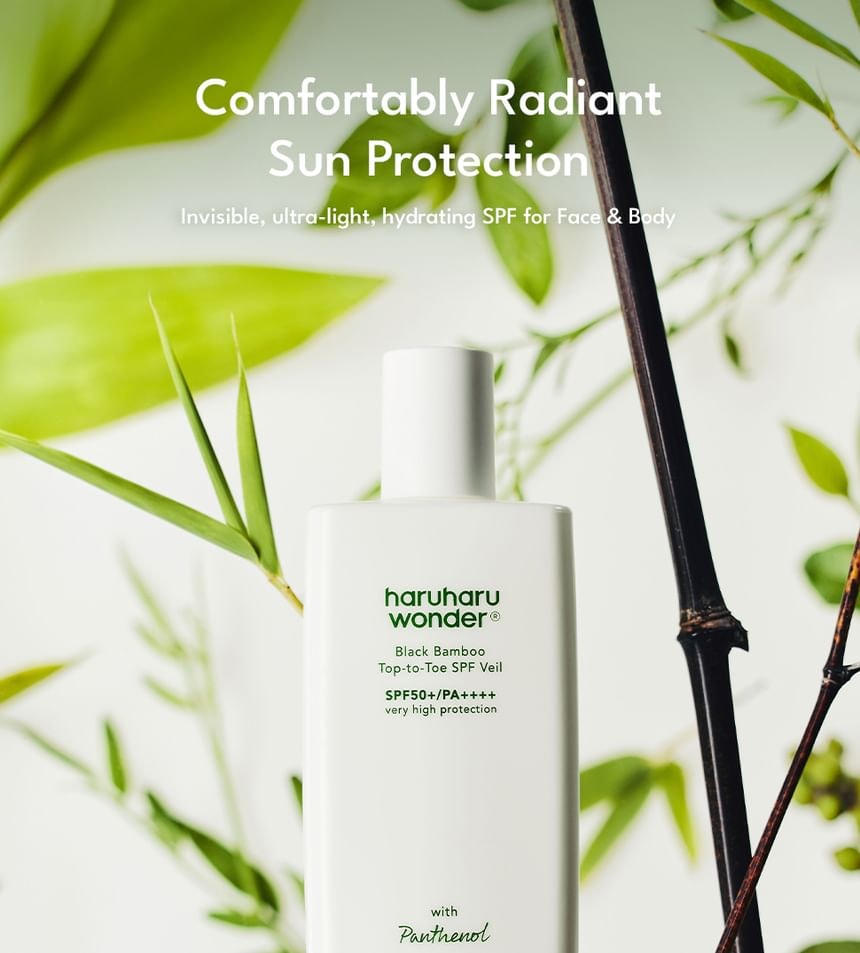 haruharu wonder - Black Bamboo Top-to-Toe SPF Veil (100ml)