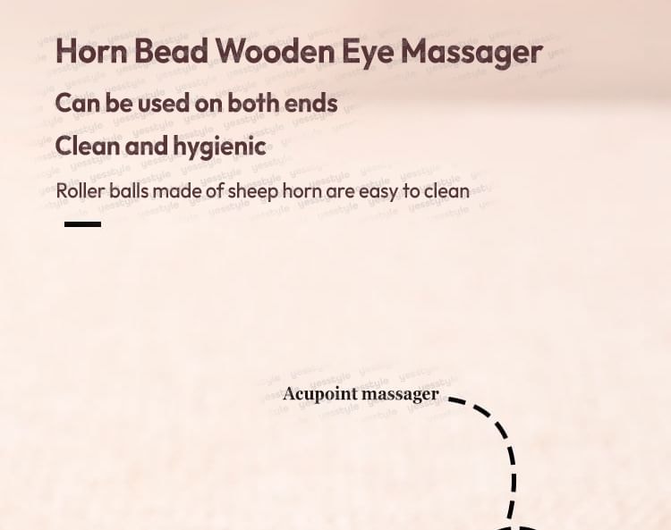 Vaje - Horn Bead Wooden Eye Massager