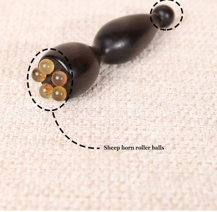 Vaje - Horn Bead Wooden Eye Massager