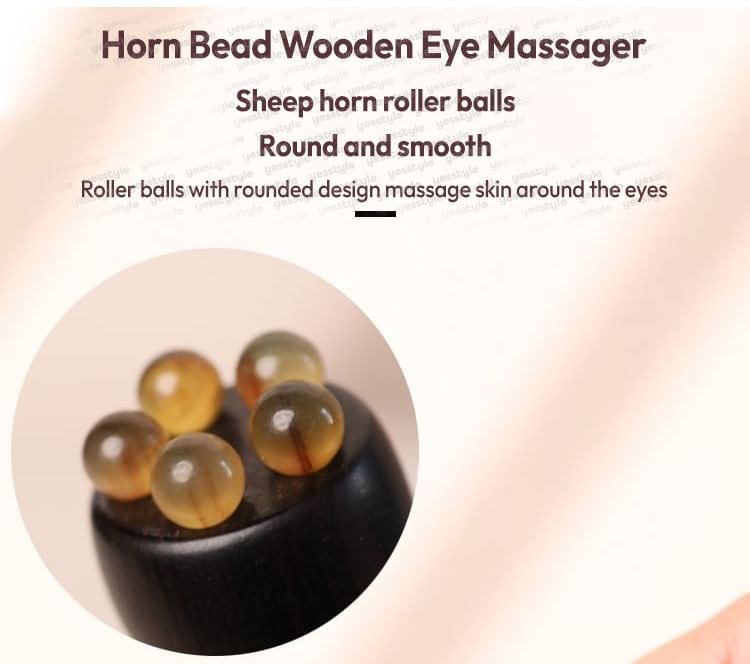 Vaje - Horn Bead Wooden Eye Massager